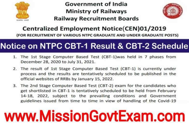 RRB NTPC Result, RRB NTPC Result CBT 1, How to Get RRB NTPC Roll Number, RRB NTPC CBT-2 Exam Date, RRB NTPC CBT 1 Result and CBT 2 Exam Date